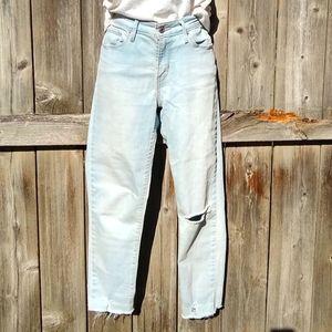 Levi's Lightwash Skinny Distressed Jeans Sz 28 4/6